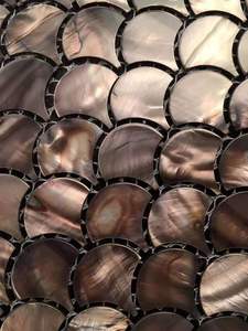 Panneau mosaïque tête de perle, couleur grise et noire, incrustation de stylo, coque, mosaïque, gaufrage - Product Image 5