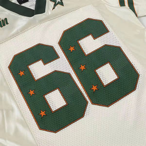 Trendy Streetwear Retro <b>Crop</b> American Football Shirt Custom Sublimated Printing Mesh American Football Jersey - Product Image 4