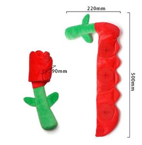 Doe Pet aksesuarları toptan özel kırmızı gül otomatik köpek ses oyuncaklar noel köpek çiğnemek oyuncak hediye Pet köpek sevgililer çiğnemek oyuncak - Product Image 4