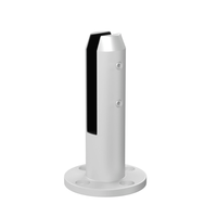 Garde-corps en verre conique double spécification sur mesure avec tige, en acier inoxydable brossé ou miroir, résistant à la rouille, design moderne pour le marché mondial