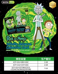 Kaayoou Carte <span class=keywords><strong>Rick</strong></span> e <span class=keywords><strong>Morty</strong></span> Infinite Universe Star Glow Pack Serie 1 Carte Collezionabili Ufficiali in Carta Età 10+ - Product Image 2