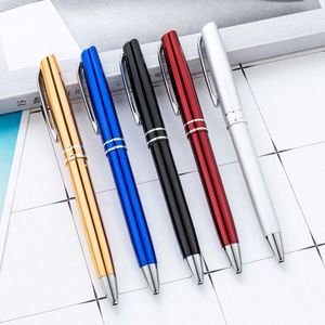 Multi-<b>Color</b> Metal Ballpoint - Wholesale Custom Logo Rotating Hotel Promotional Advertising Gift <b>Pens</b> - Product Image 1
