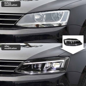 Conjunto de faros delanteros TYPY para Volkswagen Jetta 2012-2018, conversión de lentes LED, luces de circulación diurna y direccionales secuenciales - Product Image 2
