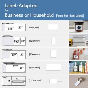 Phomemo M110 xách tay trực tiếp máy in nhiệt 203dpi tính năng không dây iOS & Android kết nối USB & nhãn giá cho mã <span class=keywords><strong>QR</strong></span>! - Product Image 6