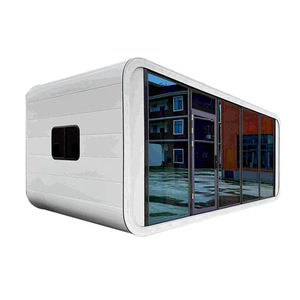 Cabane <span class=keywords><strong>de</strong></span> luxe préfabriquée Apple, maison modulaire en acier, mini-maison mobile, bureau conteneur et pod hôtelier moderne pour complexe hôtelier - Product Image 1
