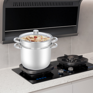 Olla <span class=keywords><strong>Vaporera</strong></span> Comercial de <span class=keywords><strong>Acero</strong></span> <span class=keywords><strong>Inoxidable</strong></span>, Olla Grande para Cocinar Pasta con Colador - Product Image 6