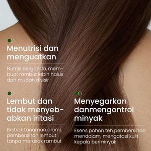 KORMESIC Shampoing Capillaire Rafraîchissant au Théier, Certifié Bpom, Vente en Gros, 500ml, Contrôle du Sébum, Doux et Non Irritant - Product Image 2