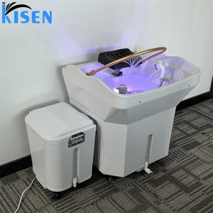 อ่างสปาเคลื่อนที่สำหรับร้านเสริมสวย ยี่ห้อ Kisen ระดับพาณิชย์ พร้อมอ่างล้างผมแบบเคลื่อนย้ายได้ และฟังก์ชั่นรีไซเคิลน้ำ - Product Image 5
