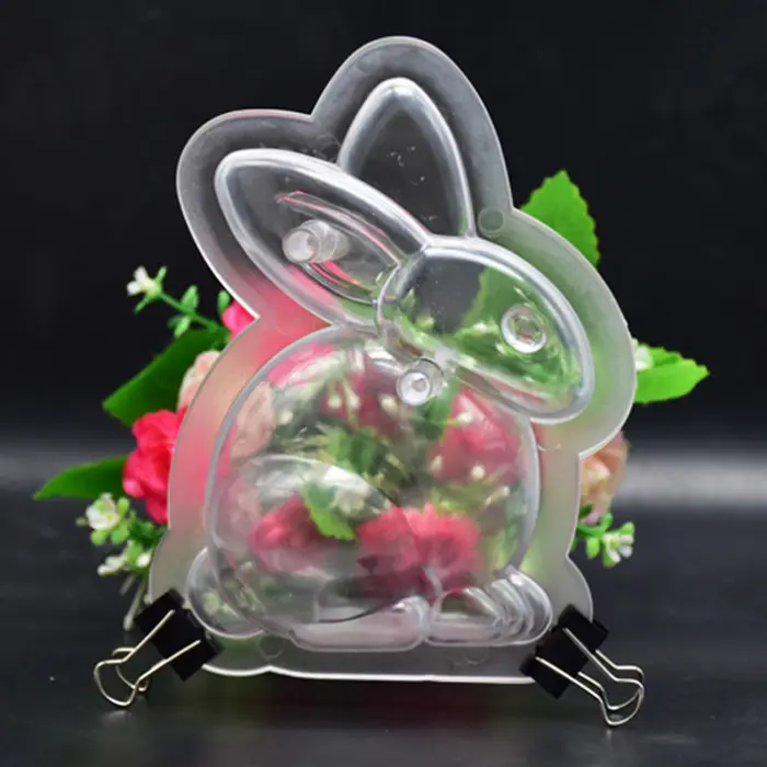 2 Mảnh Phục Sinh Thỏ PC 3D Kẹo Sô Cô La Khuôn Nhựa Animal Pastry Baking Khuôn