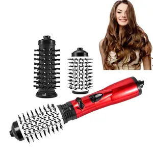 Drop shipping left and right curling hot air comb Interchangeable hair straightening hair dryer comb Wet hair quick dryer