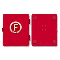 Boîte de rangement pour tuyau d'incendie en fibre de verre rouge et blanc, étanche, produit de sécurité incendie, fourni par l'usine