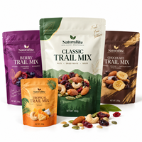 Op maat gemaakte logo gerookte rundvlees jerky zak met zijvouw, kraft, hersluitbaar, ziplock, food grade, snackverpakking, staande pouch