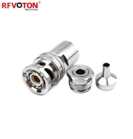 BNC Traxial Connecteur connecteur Mâle Pince Pour TRX179 Triax Câble Type Droit