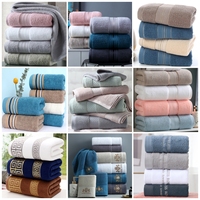 Ensembles de Serviettes d'Hôtel en Coton Personnalisées pour Cadeau, Serviettes de Toilette et de Bain