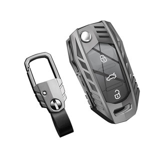 Pour Volkswagen étui de protection <span class=keywords><strong>porte</strong></span>-clés de voiture en alliage avec <span class=keywords><strong>porte</strong></span>-clés compatible avec VW Old Beetle 2012-2015 EOS GOLF JETTA PASSAT CC <span class=keywords><strong>GTI</strong></span> - Product Image 1
