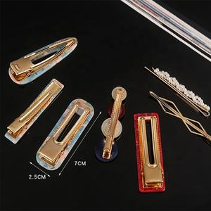 ファッションヘアアクセサリー ヘアクリップセット 酸性とパールのヘアピン入り 女性用 - Product Image 2