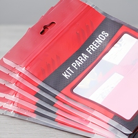 Pochette personnalisée multi-compartiments en PET/PE laminé avec encoche de déchirement pour kits de composants électroniques