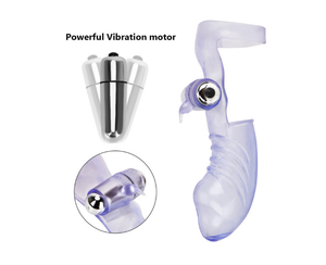 ชุดกระตุ้นอารมณ์แบบสั่นสะเทือนสำหรับผู้ชาย พร้อมปลอกครอบอวัยวะเพศชาย ของเล่นเซ็กส์สำหรับคู่รัก - Product Image 4