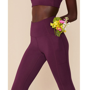 LOGO personalizzato spedizione veloce all'ingrosso Gym Short logo reggiseno Fabletics Leggings con tasche Set - Product Image 6
