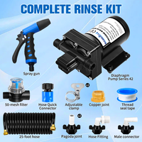 Kit de pompe de lavage Mambaflo MBDP1-030-055-42 12V CC pour bateau, yacht, marine et lavage de voiture, auto-amorçante, réglable