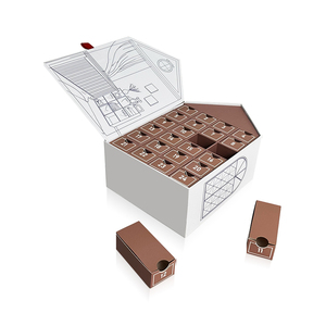 Изготовленный на заказ роскошный календарь коробка diy Браслеты Красоты Ювелирные изделия pet Рождественский Адвент календарь - Product Image 2