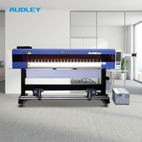Nouvelle imprimante jet d'encre UV automatique 4 têtes I3200 1800 mm rouleau-à-rouleau 300 dpi 90/h pour l'impression de bannières, de cuir, de cartes et d'étiquettes