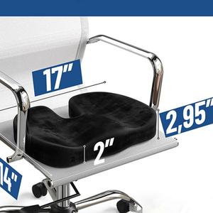 Coussins de siège en mousse à mémoire de forme ergonomiques pour chaises de bureau, soutien du coccyx, de la sciatique et du dos, coussin de chaise de bureau et coussin de siège de voiture - Product Image 4