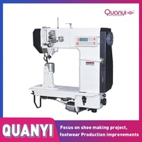 Machine à coudre à point de rouleau QUANYI, neuve, pour la fabrication de chaussures, capacité de 80 à 120 paires/heure, 220V, 0,15KW, garantie 1 an