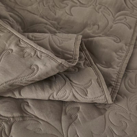 Couvre-lits en coton polyester Couvre-lit matelassé Monochromatique Couette Couvre-lit Couvre-lit Taie d'oreiller # _ Taille personnalisée
