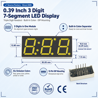 Module d'affichage LED professionnel à 7 segments, 3 chiffres, 0,39 pouce, conçu pour l'utilisation sur les machines à café expresso