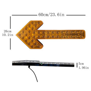 <span class=keywords><strong>LED</strong></span>信号灯,ストリートポータブルプラスチックソーラーパワー可視性2000m 3kgアンバー車の方向矢印 - Product Image 4
