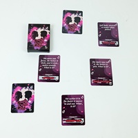 Nouvelles cartes à gratter en papier personnalisées à coins carrés, 46 paires, avec devinettes en anglais pour couples, pour une ambiance nocturne transfrontalière