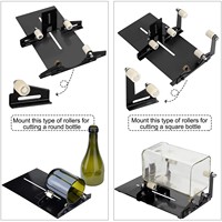 Outil de découpe de bouteilles en verre amélioré pour le bricolage, idéal pour les bouteilles carrées de vin et de bière, outil artisanal fait main