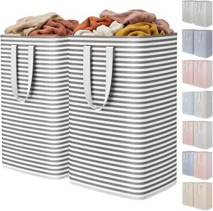 Wholesale Rect Stripe Clothes Collapsible Toy Storage <b>Boxes</b> Foldable Dirty Laundry Basket Laundry Bag <b>for</b> Clothes Laundry <b>Hamper</b> - Product Image 1