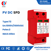 Parafoudre DC 1000V T2 avec protection 40kA pour systèmes solaires photovoltaïques et applications industrielles d'énergie renouvelable, certifié CE