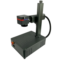 Machine de marquage laser à fibre QR Code de bureau 30W pour le marquage de numéros de série, de dates et de codes-barres sur métal