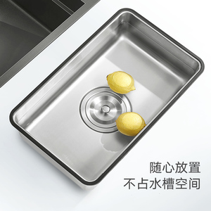 อ่างล้างผักและเก็บของบนเคาน์เตอร์สแตนเลส HAGO 304 สำหรับอ่างล้างจานในครัว - Product Image 3