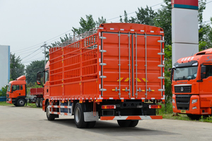 Camión <span class=keywords><strong>de</strong></span> Carga Barato HOWO Sitrak 6X4 con Plataforma Plana y Remolque Completo, 10 Ruedas, con Valla Lateral - Product Image 5