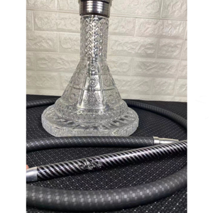 Ensemble de <span class=keywords><strong>chicha</strong></span> MIG 66 avec base en verre, <span class=keywords><strong>chicha</strong></span> en acier inoxydable de fabrication allemande, design à une tuyau MIG, <span class=keywords><strong>chicha</strong></span> narghile - Product Image 5