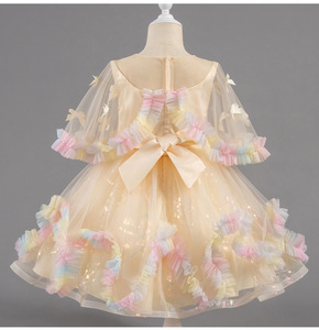 ชุดเดรสทางการสำหรับเด็กผู้หญิงอายุ1ขวบเดรสแบบใหม่ชุดเดรสแบบทางการสำหรับงานแคทวอล์ชุดราตรีเจ้าหญิงชุดเดรสฟูฟ่องฤดูร้อนสไตล์ใหม่ - Product Image 4