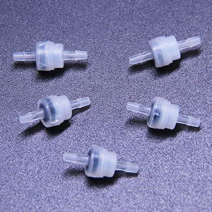 ZDVseal 1/16 Mini vannes à bec de canard pour ozone PVDF corps EPDM Core vannes réductrices de pression de travail réglables - Product Image 1