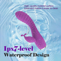 USB Rechargeable IPX7 Étanche Médical Silicone Lapin Vibrateur 10 Fréquences Réaliste G-Spot Gode pour Couples Sex Toys