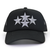 Gorra de Camionero de 5 Paneles con Logotipo Bordado Personalizado y Cierre de Plástico Ajustable para las Cuatro Estaciones