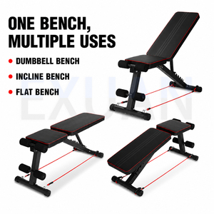 Gym Folding <b>Dumbbell</b> Bench Fitness Chair Supine Board Flying Bird Bench Push Bench Sit Up and Abdominal Exercise Device - Product Image 2