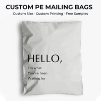 Emballage d'expédition de vêtements en poly avec logo personnalisé, biodégradable, compostable écologique, sacs d'expédition d'enveloppe express en poly