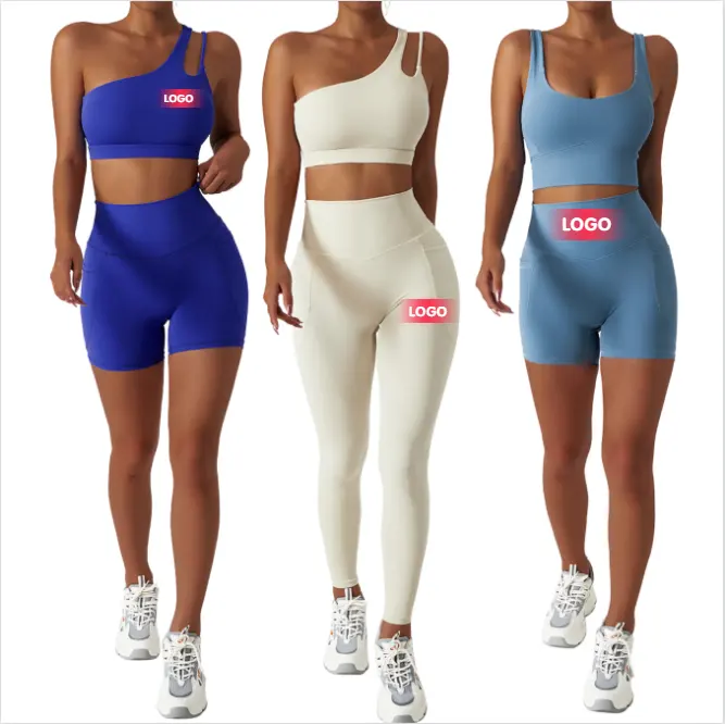 Logo Customizing Women Printed Yoga Leggings Running Workout Clothing Yoga Suit Top Sports Wear Gym Fitness Set Factory Direct S
