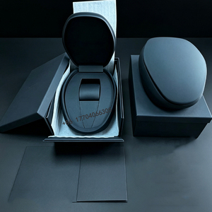 Premium Full Set Matte <b>Black</b> Oval Watch <b>Box</b> Shockproof Inner Cushion Single Watch Packaging <b>Box</b> For Retail Store Sale - Product Image 3
