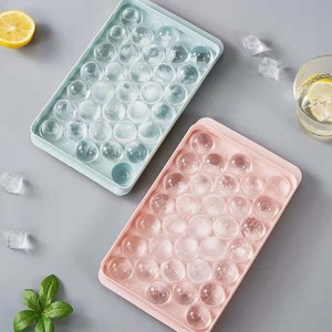 Bandejas Tce en forma de bola reutilizables de fábrica, 33 Uds., para congelador, cubitos de <span class=keywords><strong>hielo</strong></span>, bandeja redonda de plástico para cubitos de <span class=keywords><strong>hielo</strong></span> <span class=keywords><strong>con</strong></span> tapa - Product Image 2