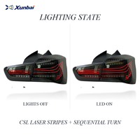 Untuk BMW Seri 1 F20 F21 2015-2018 Lampu Belakang LED Model CSL dengan Sinyal Sequential untuk Upgrade