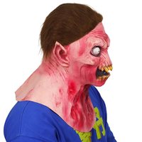 Masque de tête double tête extraterrestre d'horreur d'Halloween, couvre-tête, vente chaude, masque de zombie criard, masque de diable